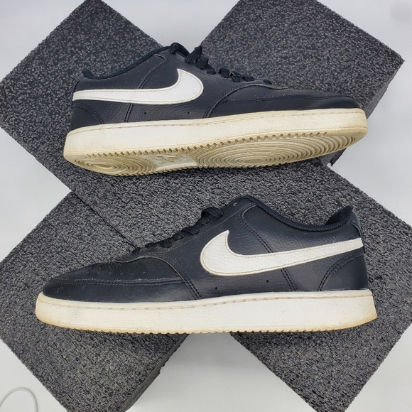 Nike Court Vision Men’s Low Top Black White CD5463-001 Size 8 Shoes - Picture 6 of 10